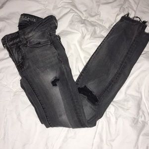 ripped american eagle jeans
